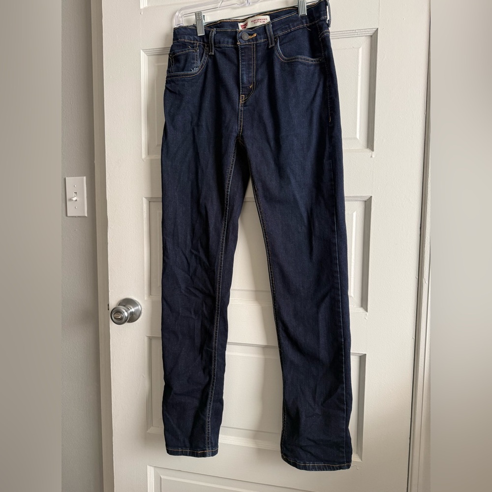 Levi's Women's Straight Leg Jeans - Dark Blue